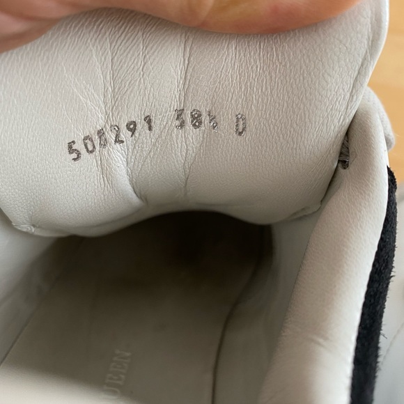 Alexander McQueen Sneaker Pelle S. Gomma Low Top Runner White with Black Suede - Picture 9 of 13